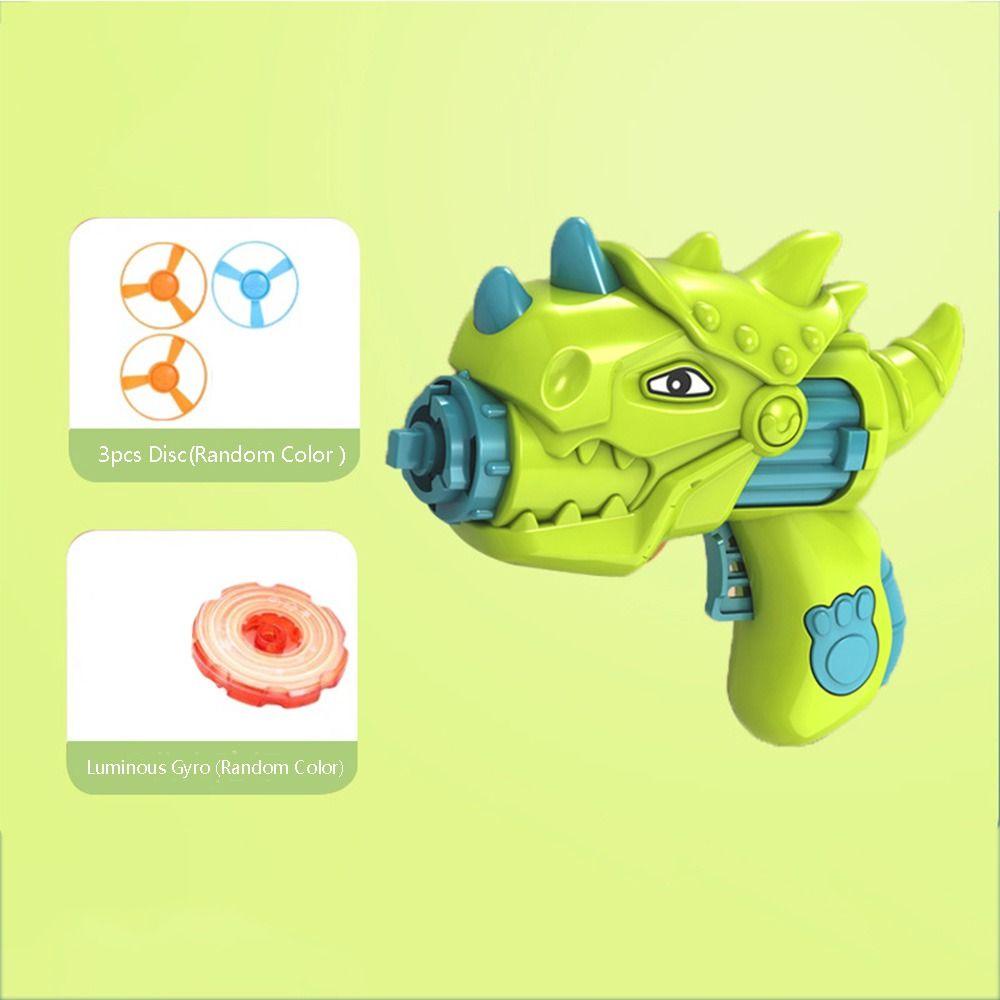 Flying Toys Flashing Spinng Top UFO Disks Gyro Dinosaur Launcher Birthday Gift