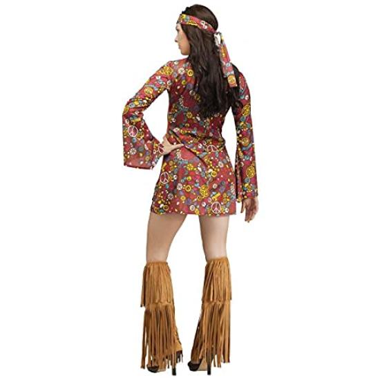 Peace and Love Hippie Adult Costume Perfect for - Halloween. Size Medium/Large (10-14)
