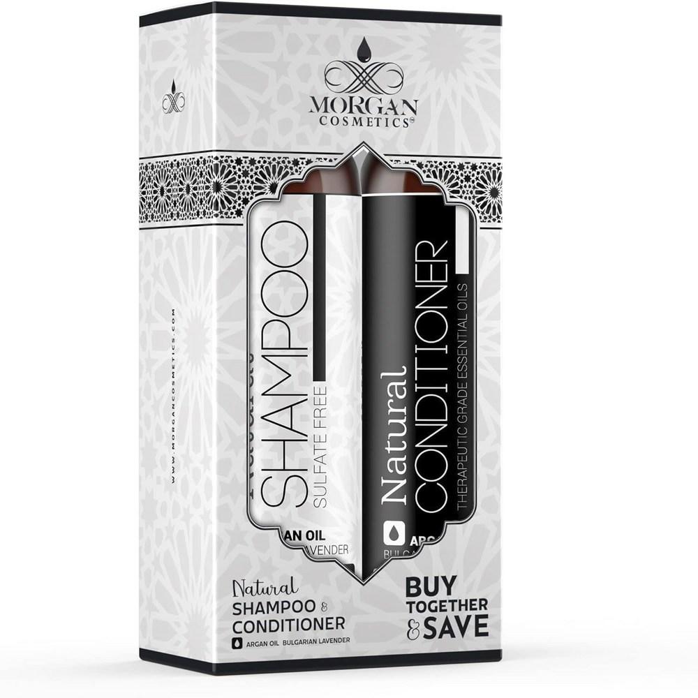 Morgan Cosmetics Natürliches Arganöl Shampoo + Spülung, 1 Stück