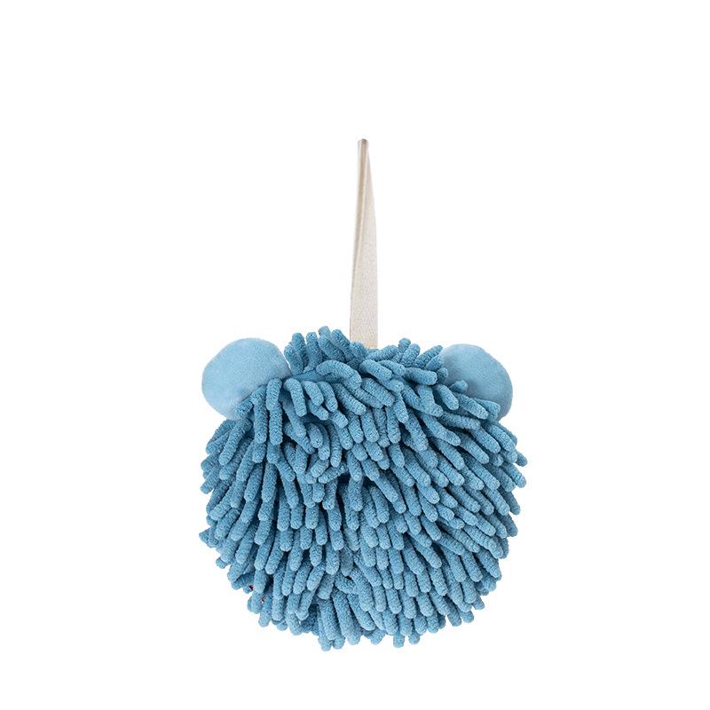 Cartoon Animal Chenille Hanging Hand Towel - Thickened Kids' Hand Towel