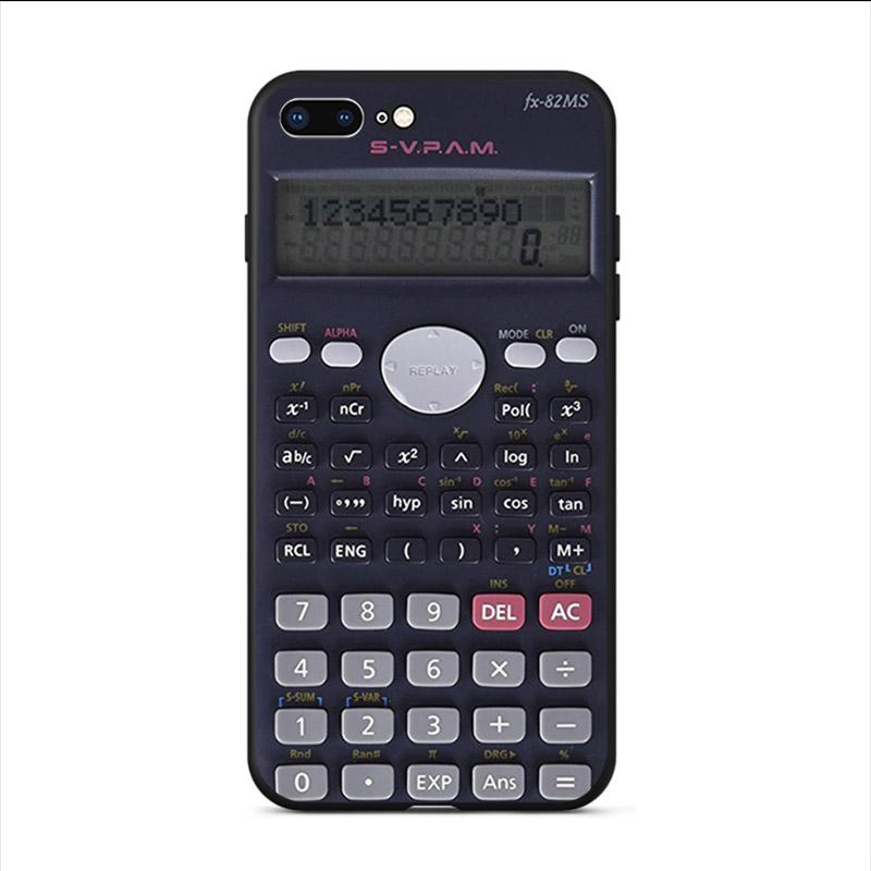 

Мягкий чехол для телефона с уникальным дизайном калькулятора для iPhone SE 2020 11 pro max XS X XR 7 8 6S 6 Plus5S Забавный чехол из ТПУ в виде ракушки Funda iPhone 11