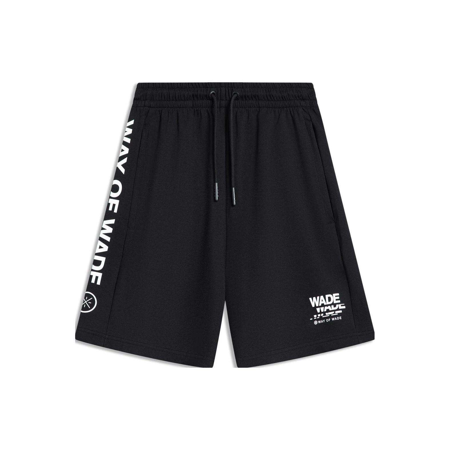 Li-Ning Way Of Wade Graphic Shorts  Black White  Men s AKST319-1 M
