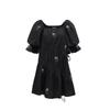 VEROMODA Embroidered Puff Sleeve Babydoll Dress