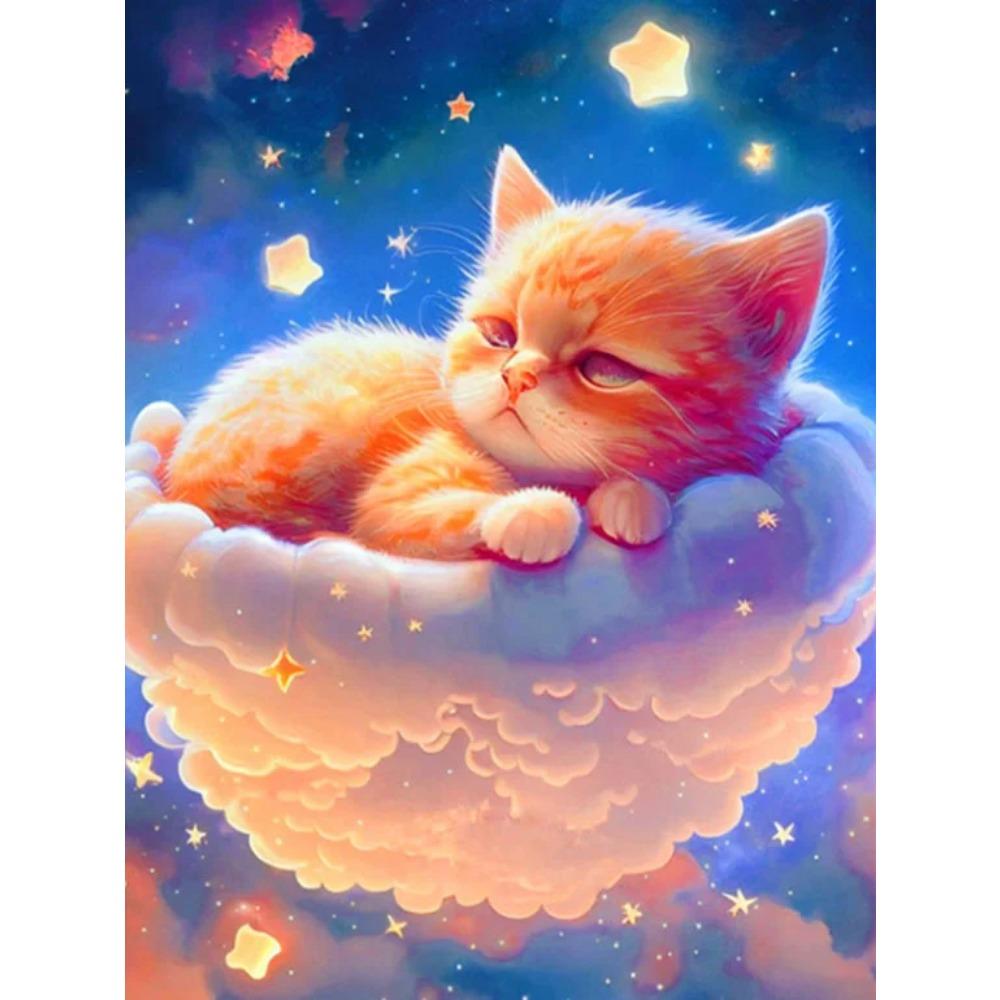 Diamentowe malowanie Pełne wiertło Sztuka Przystojny kwiat smok Okrągły obraz diamentowy Ręcznie robiony gwiazda kot Diy Diamentowy obraz mozaikowy Dekoracja domu