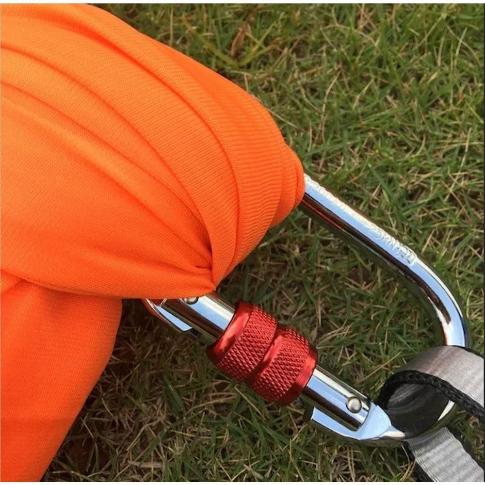 25KN High Strength Safety Auto Lock Buckle Aluminum Zinc Zinc Alloy Outdoor Sports Buckle  Rock Climbing