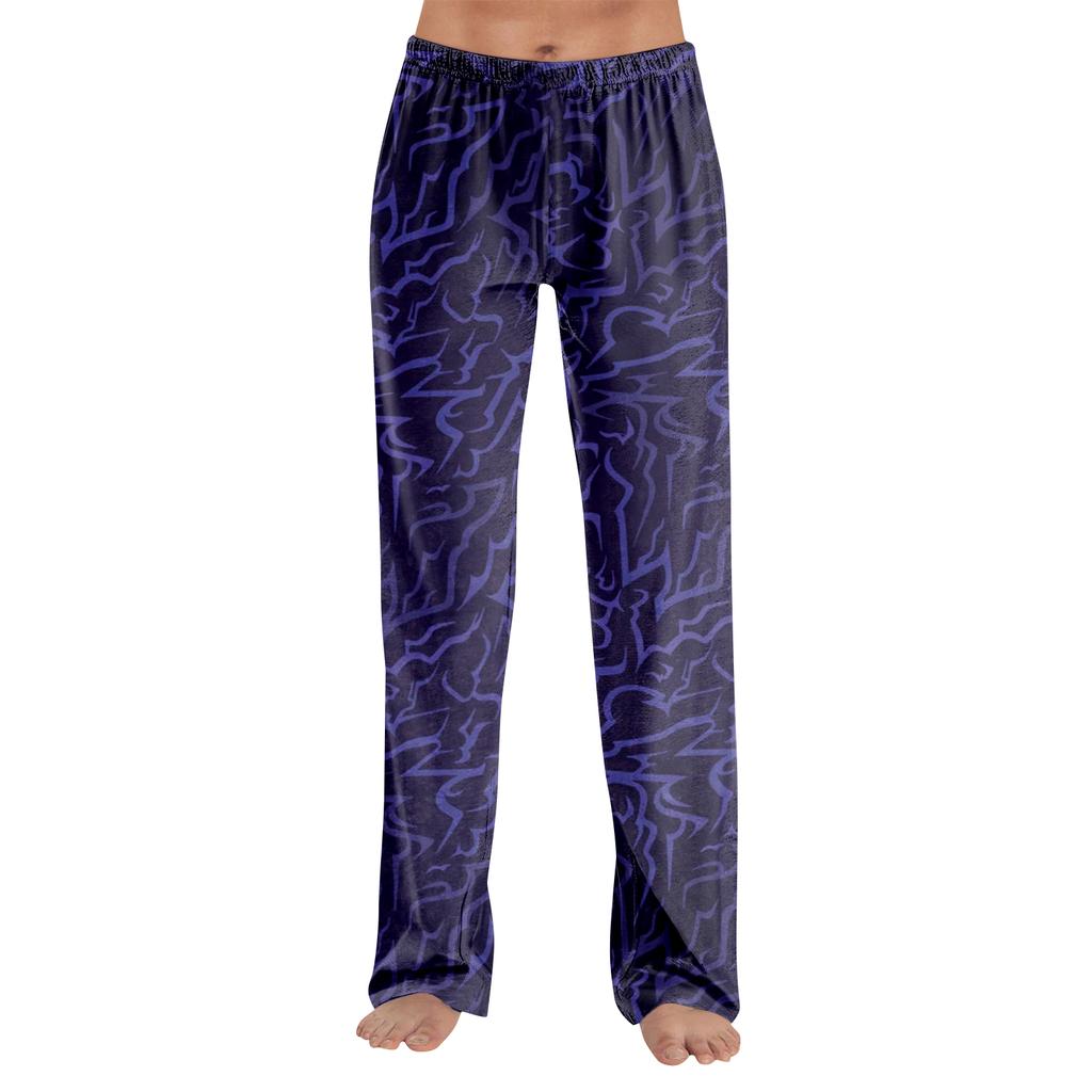 Pyžamové kalhoty Noční prádlo Ležérní Stahovací šňůrka Elastický pas Kalhoty Pohodlné Rovné Jóga Volné Kalhoty