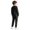 Unisex Kids Special Needs Clothing Round Neck Long Sleeve Back Invisible Zipper One Piece Cotton Jumpsuit