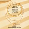 3 Pieces Women Fashion Choker Necklaces Shell Starfish Pendant Pearl Beads Golden Beads Minimalist Style Summer Beach Vacation Gift