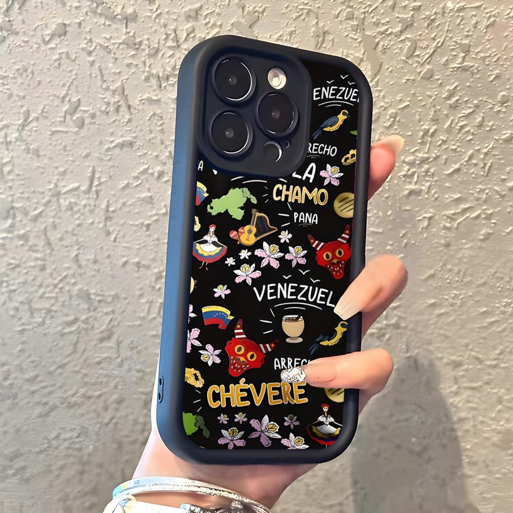 

Venezuela Aesthetic Art Phone Case For IPhone 17 Pro Max 16 15 14 Pro Max IPhone 13 Pro Max 11 Plus Silicone Cover iPhone 14 Pro Max