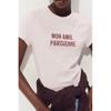 H M Fitted t shirt light pink Mon Amie