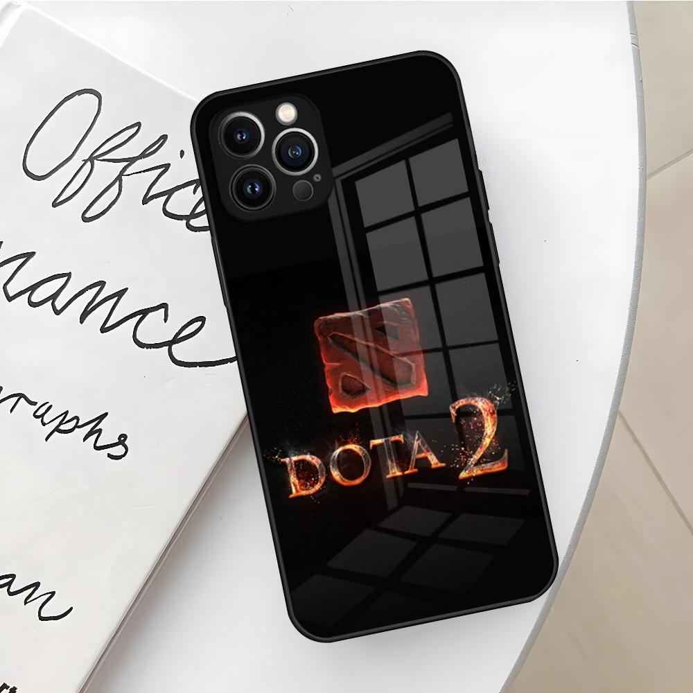 Game Dota 2 Logo Phone Case for Iphone 17 16 Air 15 14 12 11 13 Pro Max Mini X Xr Xs Se Puls glass Cover