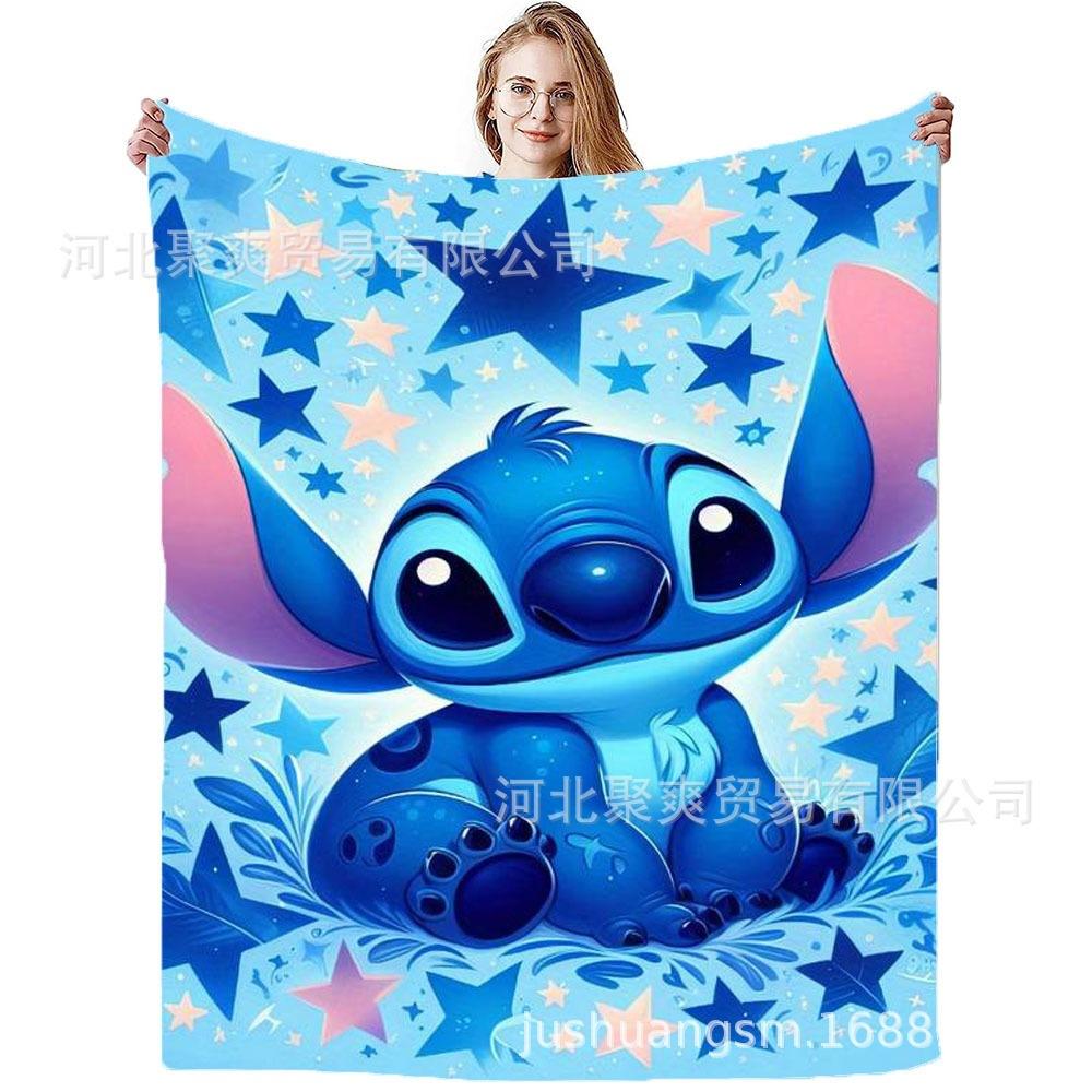Stitch Flannel Blanket Star Baby Blanket Air Conditioning Blanket Nap Blanket Flannel Blanket Cross Border