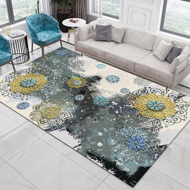 Living Room Carpet Nordic Ethnic Style Home Decoration Coffee Tables Large Area Plush Mat Bedroom Vintage Rug