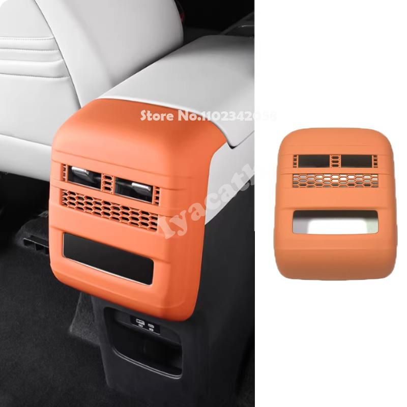For BYD Equation Leopard 7 Titanium 7 2025 2026 Rear Air Vent Outlet Back Anti-kick Board Trim Protector Cover Car Accessories