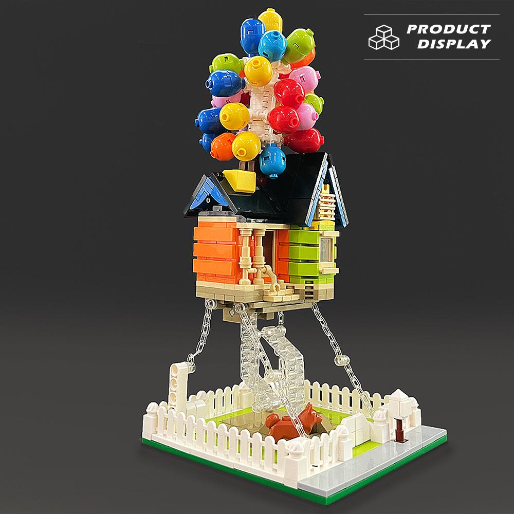 Street View Flying House Worldwide Building Blocks MOC Creative Expert City Model Series Bricks Classic Film Toys For Kids Gifts