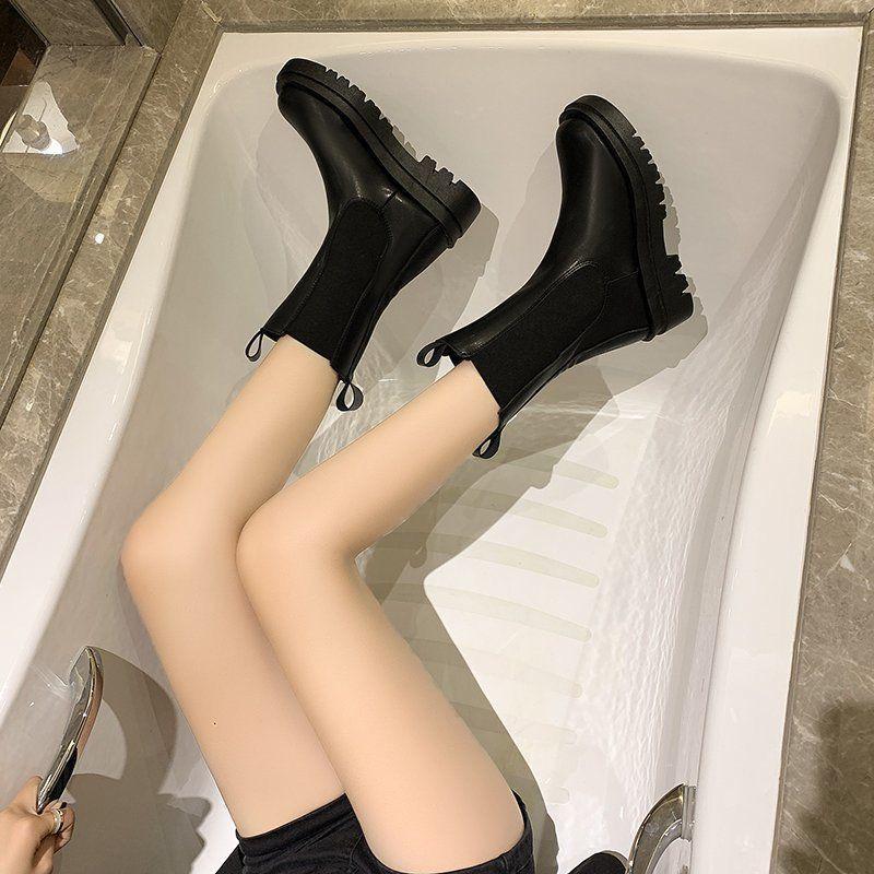 Chelsea boots trendy harbor fashion fashion boots season street trend retro knight locomotive boots