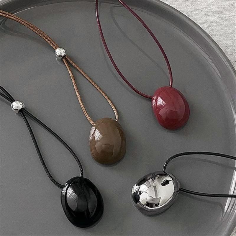 Long Wax Rope Necklace Simple Yet Stylish Long Rope Necklace Neck Ornament Gift For Friend And Family