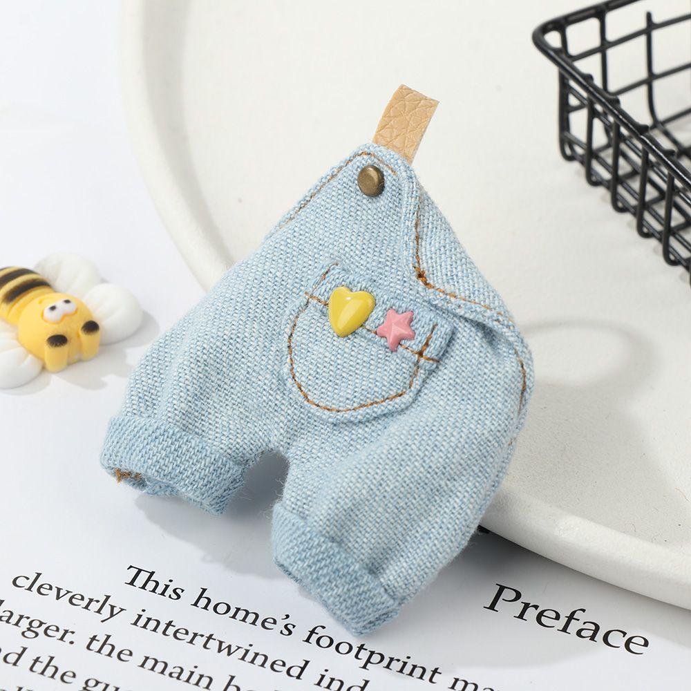Kids Toys Doll Trousers 1/12 Dolls Casual Pants Clothes Accessories Fashion Jeans Overalls T-shirt