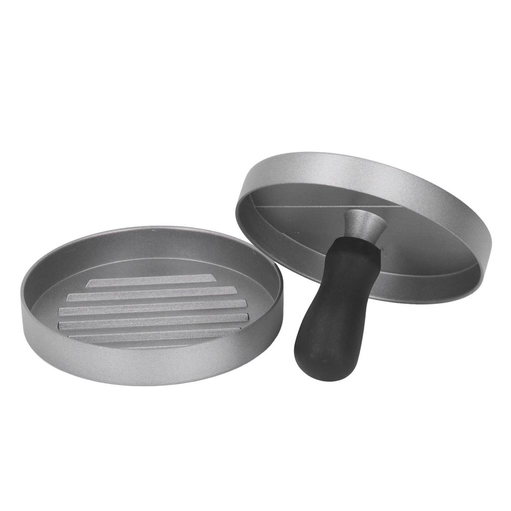 Round Hamburger Press Patty Maker Aluminum Alloy Burger Press Patty Mold for Meat Beef Camping 12cm