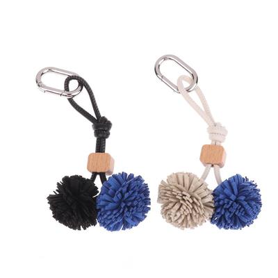 Blumen Quaste Kugel Taschenanhänger Schlüsselanhänger Lederanhänger Luxus Einfach All-Matching Taschen Dekoration Zubehör