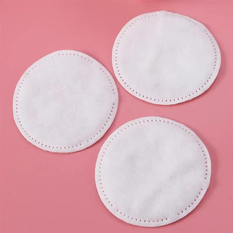 Round Cotton Makeup Pads, 3-LayerThick, 200/300/500PCS  Pieces Disposable Cosmetic Wipes Nail Art Cleaning Round Pads