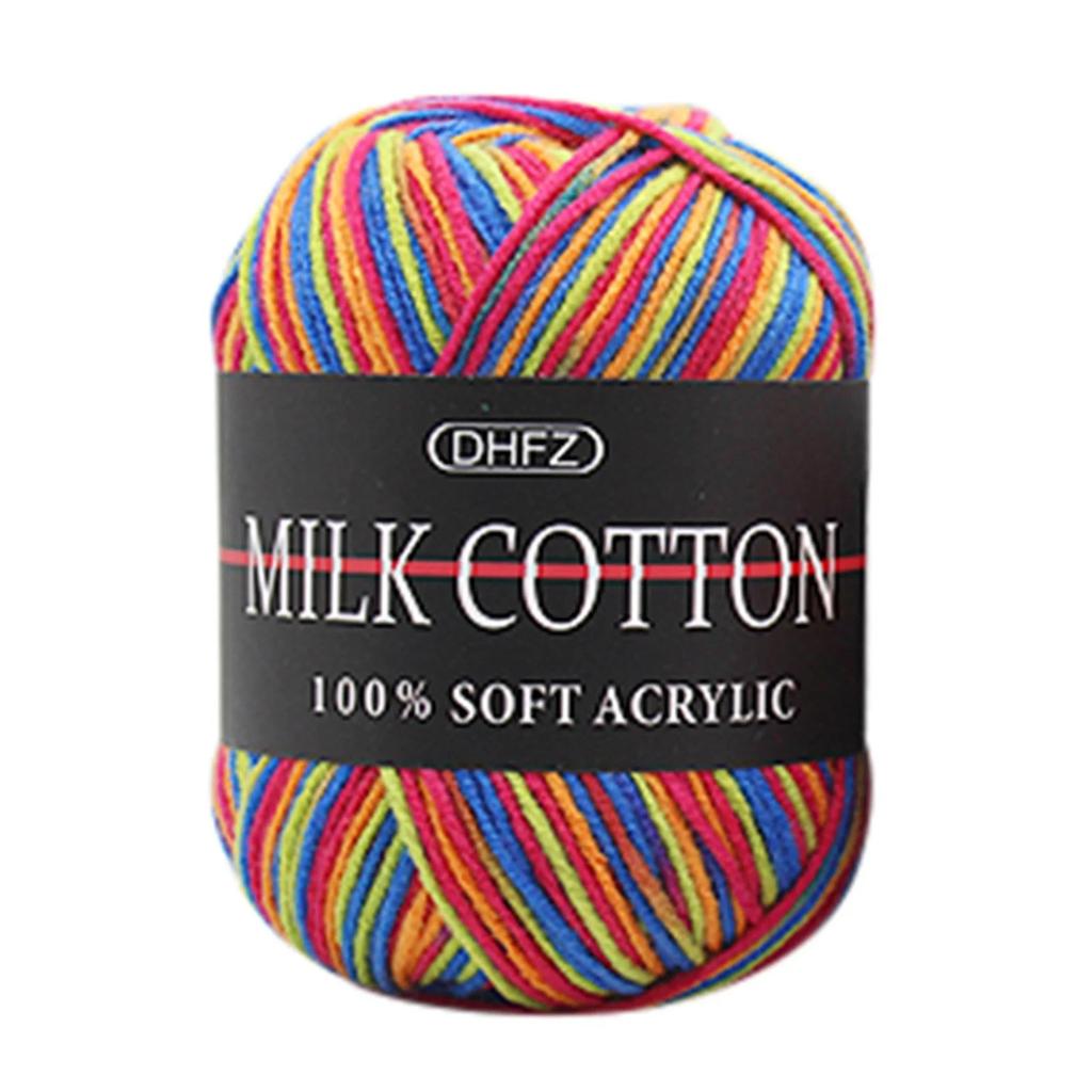 Colorful Hand Knitting 50g Knitting Crochet Milk Soft Baby Cotton Wool Yarn