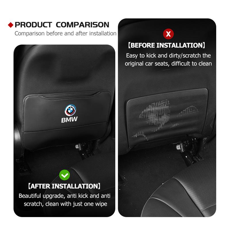 For BMW Car Anti-dirty Pad Seat Back Protective Mat Anti Kick Pad Auto Accessories G01 G02 F15 F16 G05 G06 G07 F07 G30 F40 F44