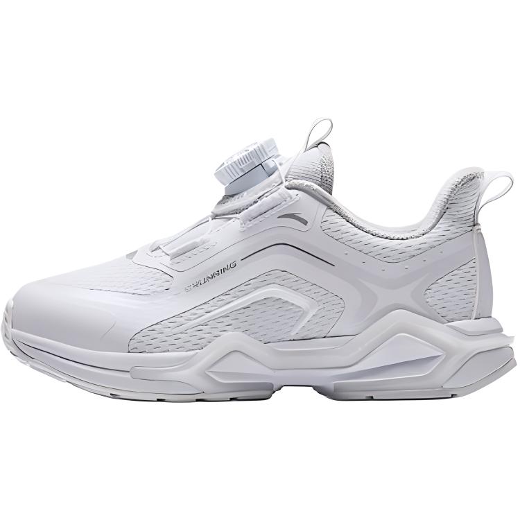 Anta Kids Bow Speed Synthetic Leather Comfortable Versatile Non-Slip Wear-Resistant Rebound Low-Top Running Shoes Kids sneaker White 332449907S-1