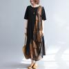 Sommer Retro Bedrucktes Lockeres Übergroßes Damen Strandkleid