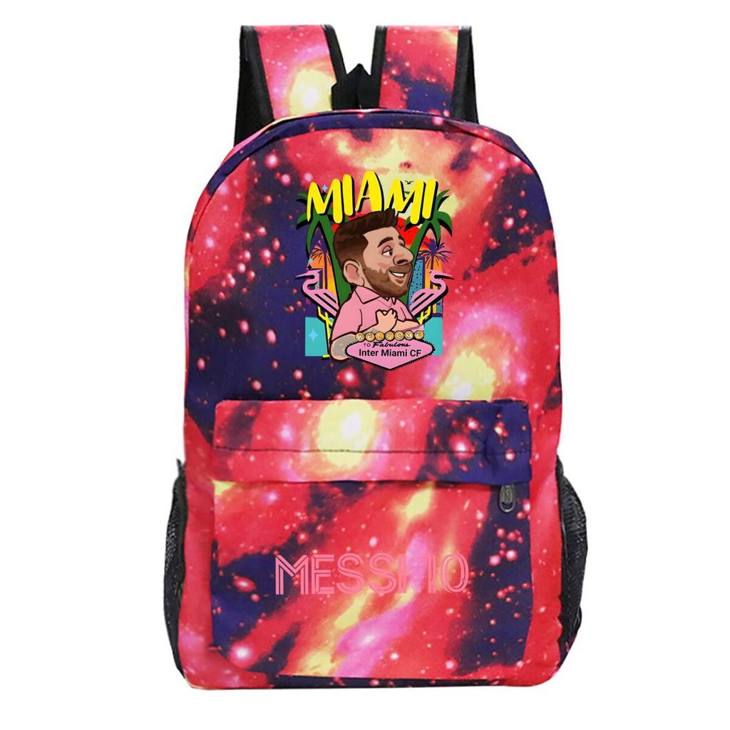 Football Printed Student Backpack Multifunctional Usb Interface Large Capacity Leisure Travel Backpack