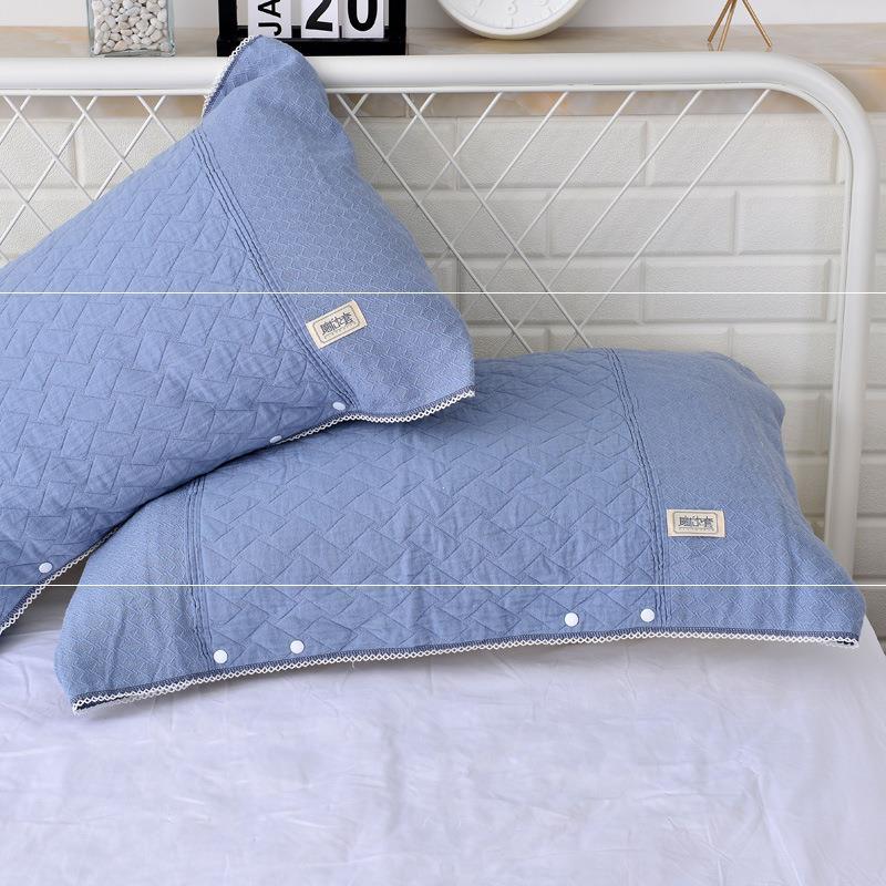 Buckle Design Can Be Fixed and Adjustable Non-slip Slip Off Pillowcase Single Gauze Pillow Cover Magic Pillow Cover Pillow Case