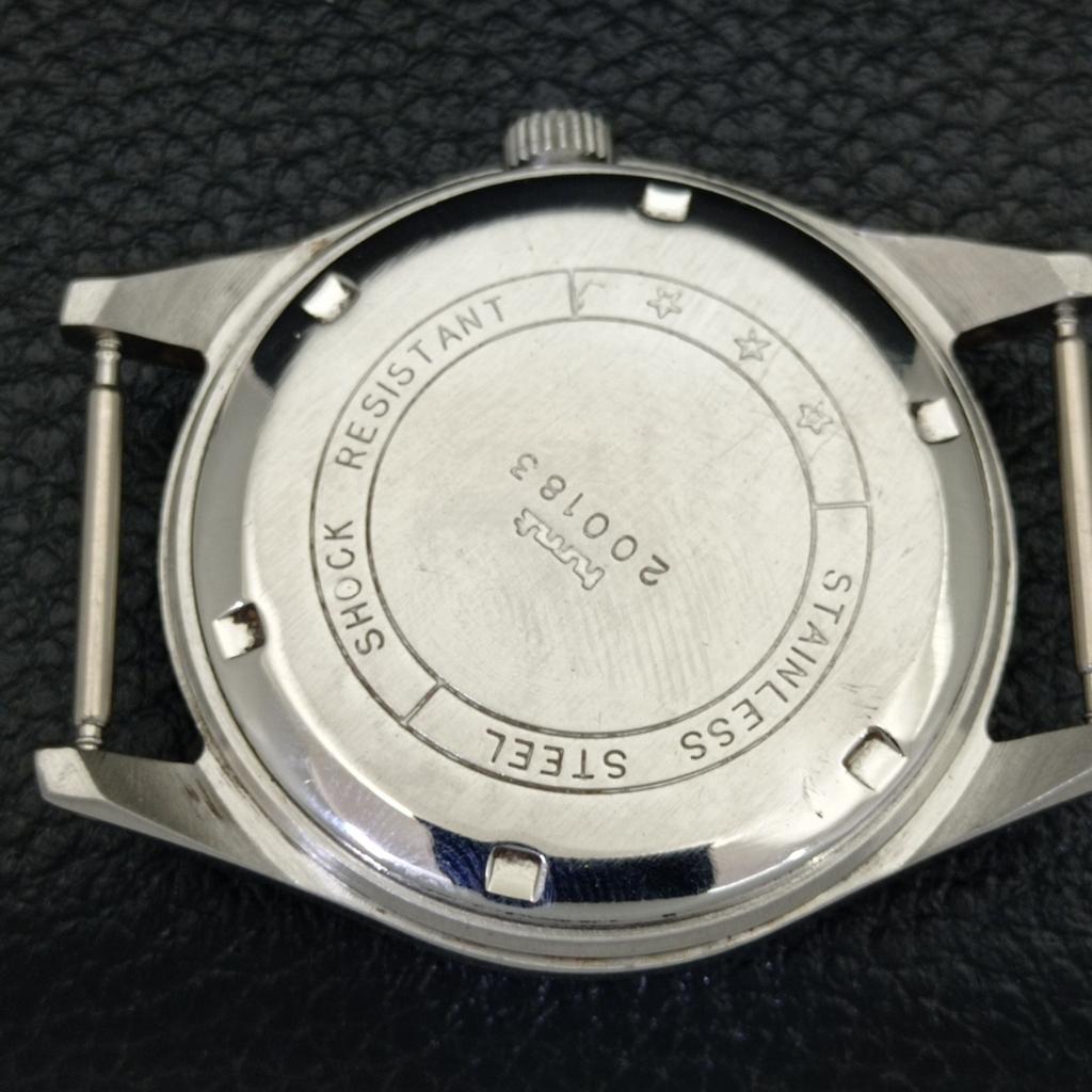 USED HAND-WINDING HMT JANATA INDIAN MENS WHITE COLOR DIAL WATCH A432516-2 R112-a432516