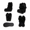 Vivian V6134AW Removable Shearling Boots with Platform Soles and Short Boot Size L Women's Beige, 2-Way Covers, (24.0-24.5cm)