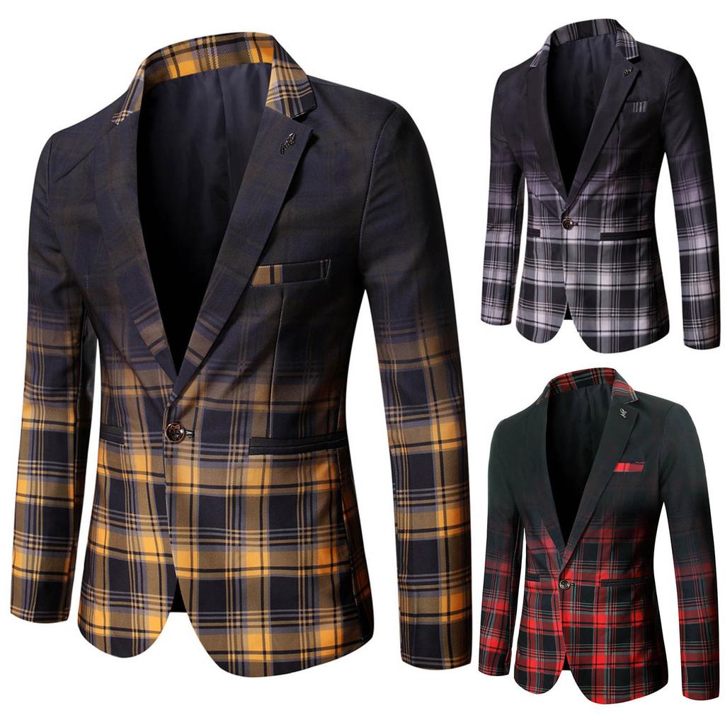 Mens  Winter Prints Formal Blouse Long Sleeve Top Jacket Coat
