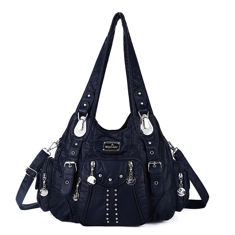 Mode PU Leer Schoudertas voor Dames Grote Capaciteit Hobo Satchel Crossbody Portemonnee Tas