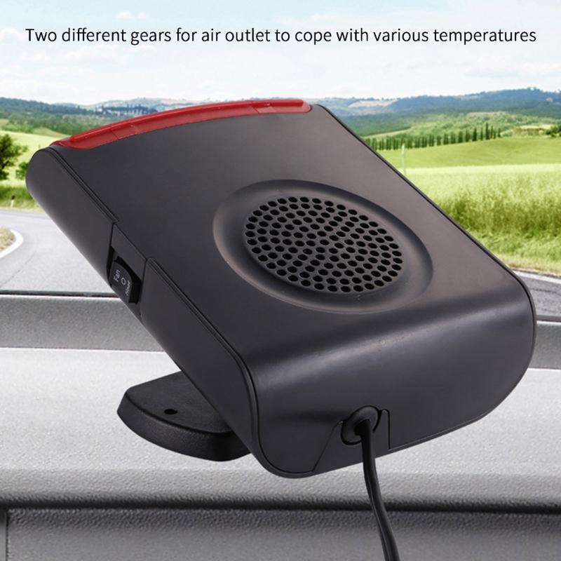 Vehicle Heating Cooling Fan Windshield Defogger Demister Defroster Car Heater Self Adhesive Electric Heater Cooling Fan