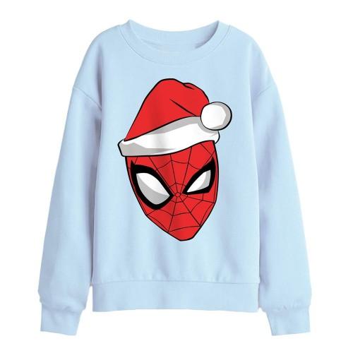 Spider-Man Childrens/Kids Santa Hat Christmas Sweatshirt