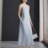 French Pleated Camisole Dress 2026 Summer Fashion Versatile Slimming Mid Length Beach Skirt