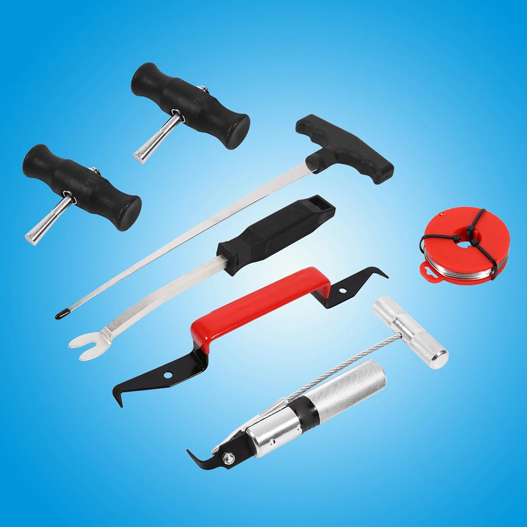 7pcs Windscreen Glass Removal Set Car Van Windshield Kit Garage Hand Tool