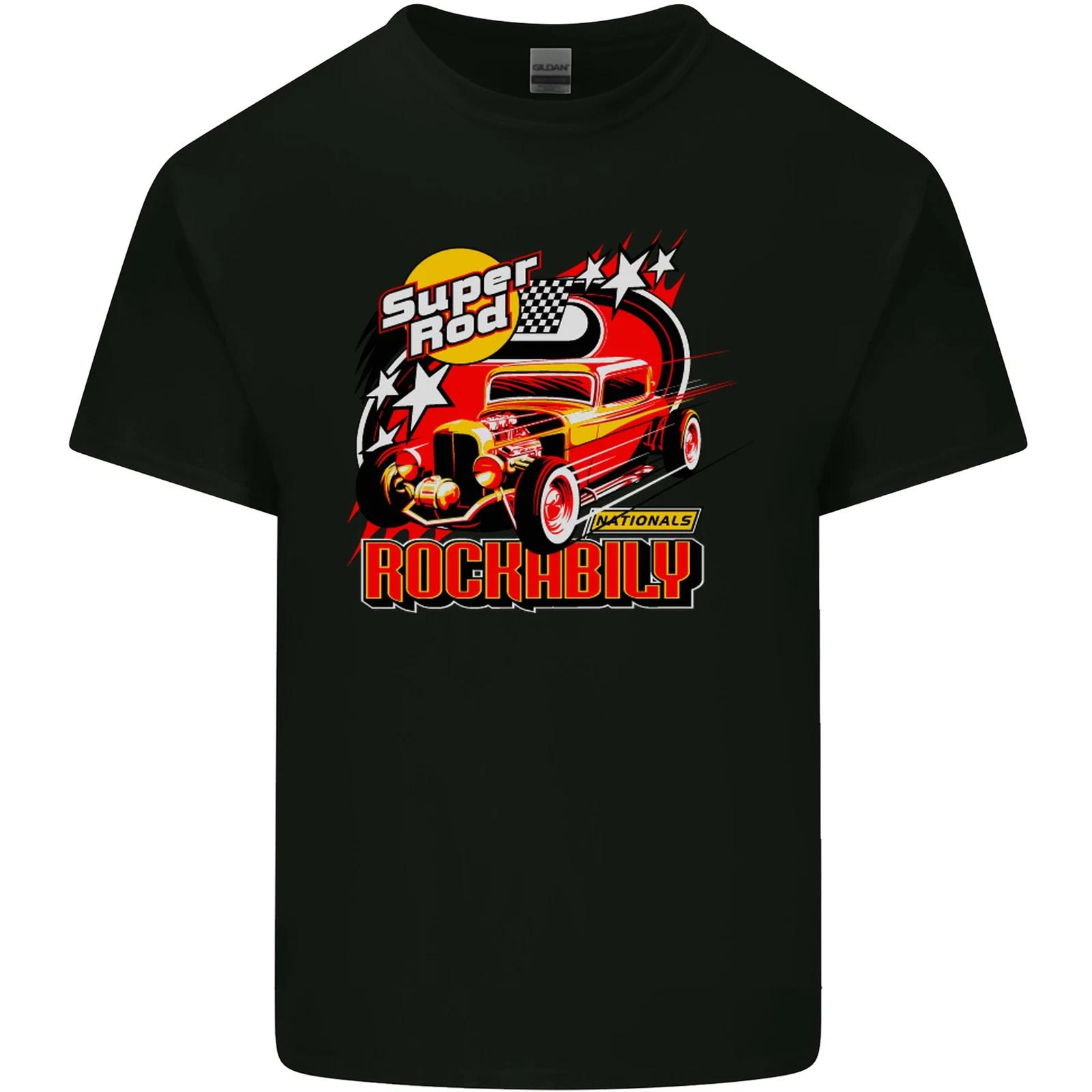Rockabilly Hot Rod Hotrod Dragster Kids T-Shirt Childrens S