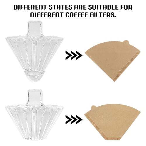 HannaFires V60 & Basket 2-in-1 Coffee Filter Holder - Handy Hand Drip Accessory, Paper Filter Support Tool