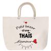 Rope Handle Beach Bag Bazaar of a Loving Thai Woman Humor Gift Birthday Christmas | Large Transport Bag & Sport