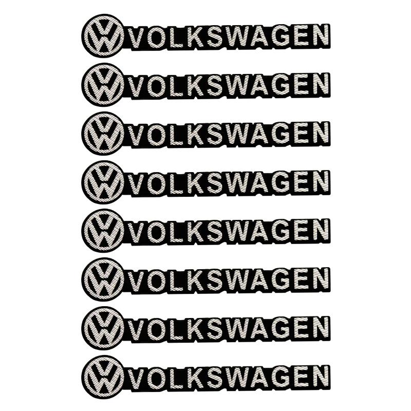 Für VOLKSWAGEN VW Auto Audio Dekorieren 3D Aluminium Emblem Abzeichen Aufkleber Dekal Zubehör Für Volkswagen VW R GTI Golf Käfer Polo