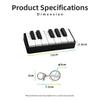 Mechanical Touch Piano Key Keychain Portable Size 3D Printed Piano Toy  Daily Bag Decoration