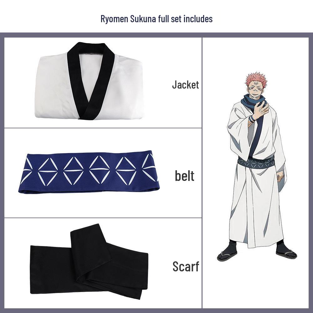 Jujutsu Kaisen Costume: Gojo, Itadori, Fushiguro, Inumaki, Kugisaki - In Stock
