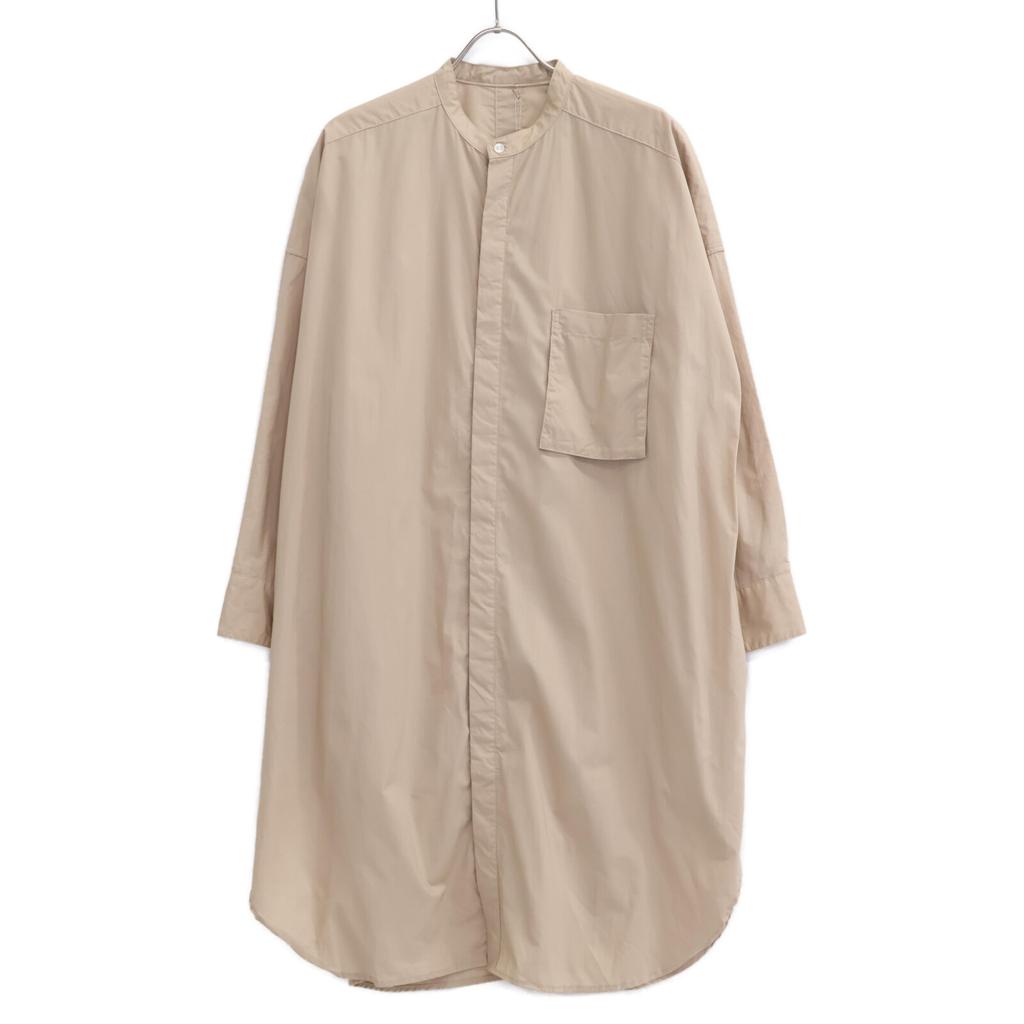 UNIVERSAL TISSU UT211SH009 Beige Natural Type Band Collar Long Shirt tops Not written beigeUsed