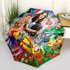 Wizard of Oz, Fantasy Themed Automatic Opening and Closing Umbrella, Compact Travel Umbrella, Lightweight and Portable, Suitable for Beach C