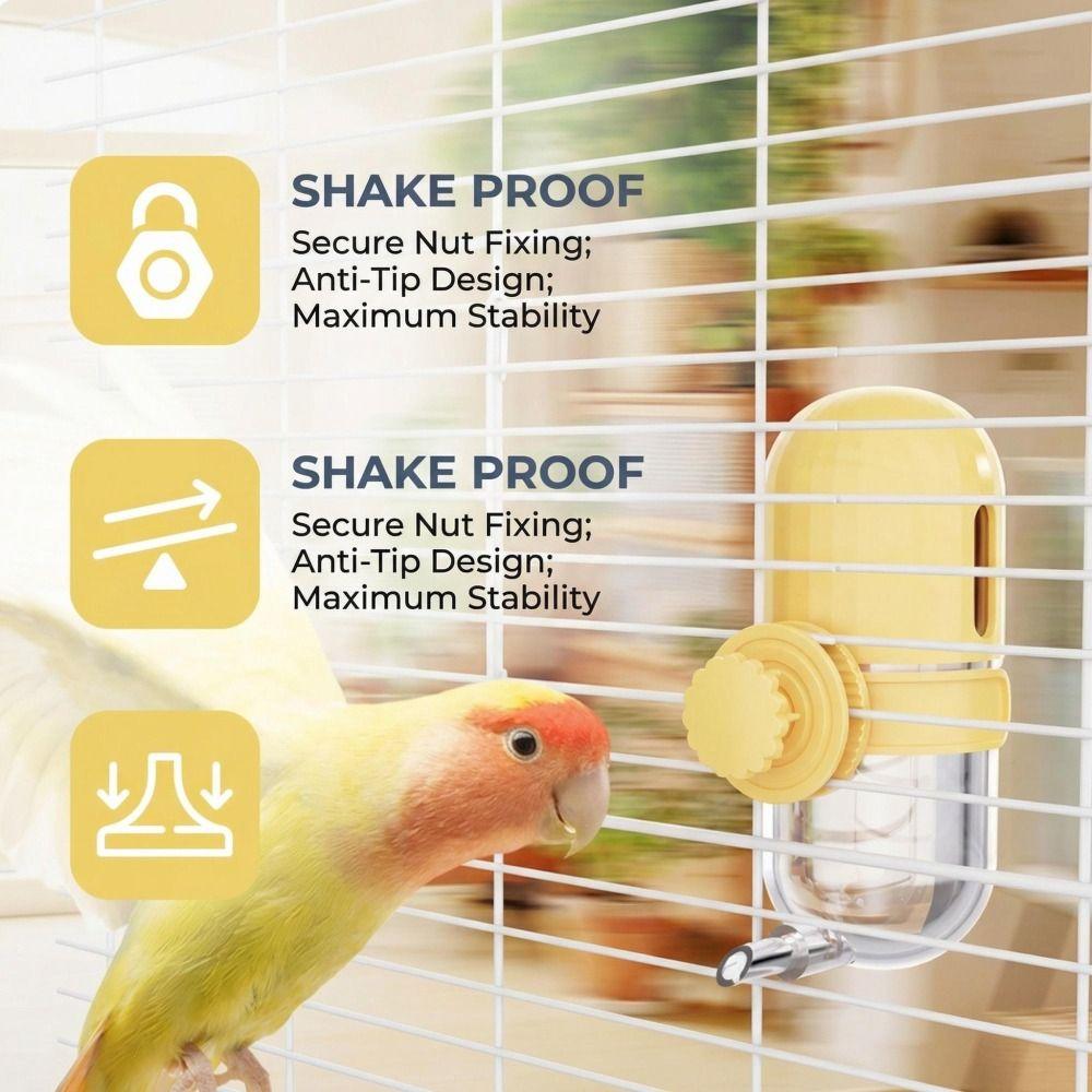 Leak-proof Birds Water Dispenser Hanging Cage Hanging Drinker Bird Automatic Drinker  Aviary
