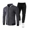 2024 Outono Inverno Agasalho Masculino Cor Sólida Com Capuz Moletom 2 Peças Conjuntos Masculinos Terno Masculino Fleece Esporte Moletom Com Capuz Calças De Moletom Conjuntos De Duas Peças