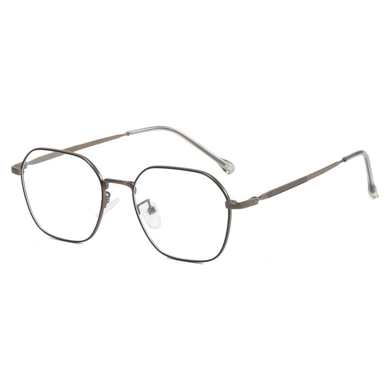 New classical personalized square full frame glasses frame high texture metal tide myopia glasses frame HC